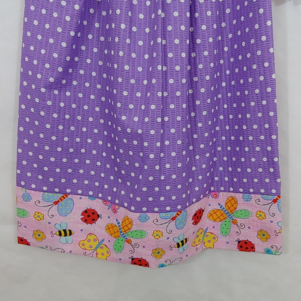 Home Made Sewn By Murray Purple Multi Color Summer Dress Size 5 - Picture 2 of 6